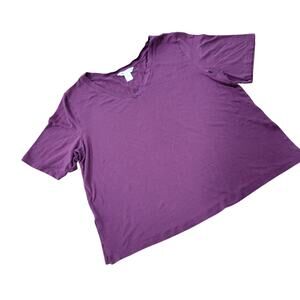 Athleta Night time Bliss Sleep Tee Size Medium Vented Hem Size Medium